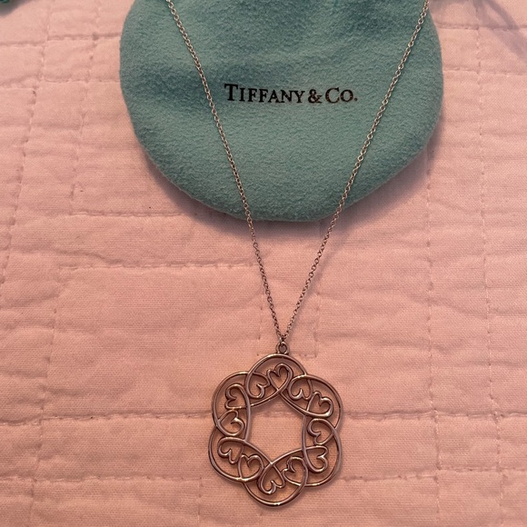 Tiffany & Co. Crown of Hearts Picasso Silver Necklace - Picture 2 of 4
